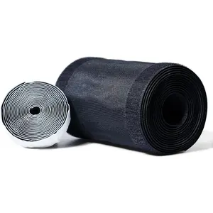 6” W X 10’L Black Floor Cord Cover with Adhesive Tape for Any Flooring Surface Overfloor Cord Protector Cable Grip Strip Management Hold Cords in Place for Power Cords Coaxial Cable Telephone Line