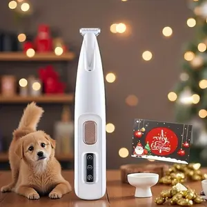 1-piece Pet Grooming Scissors, Dog Grooming Kit, Low-noise Dog and Cat Clippers, Battery/USB Powered with LED Light, Multi-part Trimming for Paws, Eyes, Ears, Face, and Sensitive Areas  Wireless Pet Hair Trimmer, Pet Grooming Tool, Groomer Tools