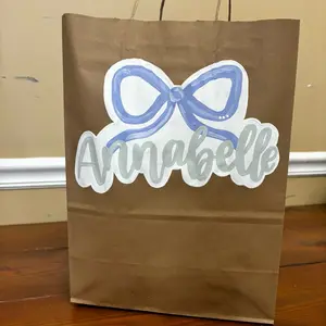 Custom hand painted gift bag