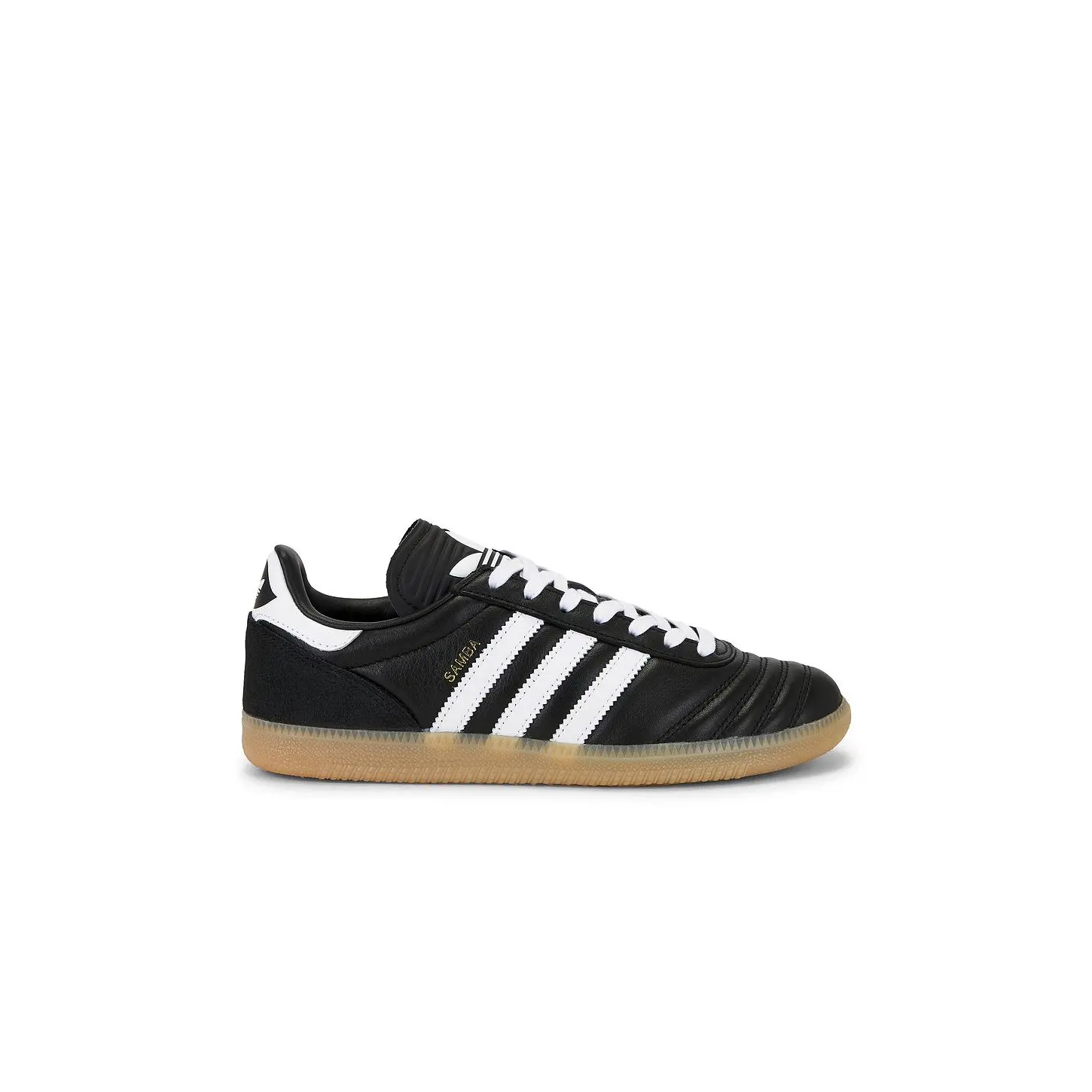 adidas Originals Samba JP Sneaker in Core Black, White, & Gum4