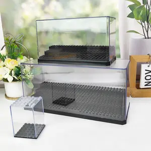 Dustproof Display Box Clear Storage Box Model Collection Showcase, Building Block Potted Plants, Adult Toy Storage, Durable Storage Organizer, Unisex, No Choking Hazard