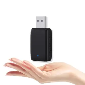2 in 1 Mini Box Wireless Car Adapter, Plug & Play Wired to Wireless Adapter, OTA Upgrade Auto Connect Mini Adapter for Toyota Audi Honda Hyundai KIA Benz Mazda