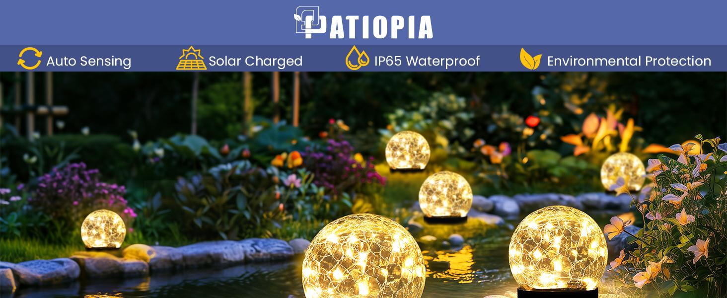 Solar Lights Outdoor for Garden Patio Porch, Multipurpose Solar Ball Shaped Outdoor Lights, Christmas Decor Birthday Gifts for Mom Women, Solar Globe Lights Waterproof Cracked Glass Outdoor Decorations Balcony Backyard glass ball Solar Lights Outdoor for Garden Patio Porch, Multipurpose Solar Ball Shaped Outdoor Lights, Christmas Decor Birthday Gifts for Mom Women, Solar Globe Lights Waterproof Cracked Glass Outdoor Decorations Balcony Backyard glass ball