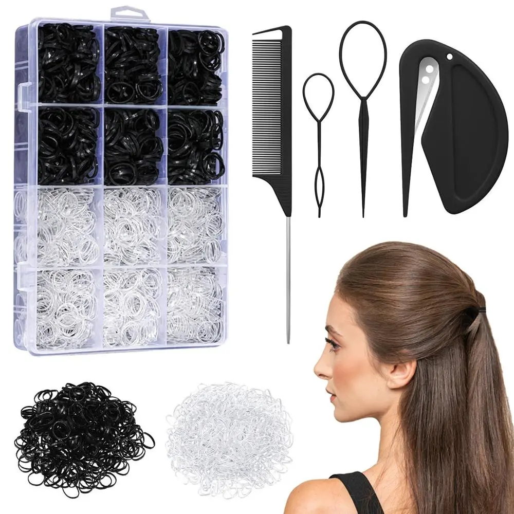 Hair Braiding Tool Set, 2200pcs/set Hair Braiding Accessories with Storage Box, Professional Hair Styling Tool for Women & Girls