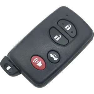 New Upgrade Key Fob Case Shell Fit for Toyota Highlander Venza 2008-2016 Replacement Smart Car Key Housing Outer Cover (HYQ14AAB, HYQ12ACX, HYQ14AEM) (Black)