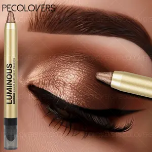 1PC Color Pearlescent Pen High Light Stick High Pigment Waterproof Eye Makeup Products Silkworm Lying Pen/Rotating Smoky Pearlescent Matte eye shadow Pen