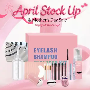 uCoolMe Lashes DIY Lash Aftercare Kit | Cleanser Lash Shampoo for Lash Girl Clusters 2In1 Bond & Seal Lash Remover Makeup Beginner Friendly Eyelash Tools Cosmetic Mirror Spring Glow-Up Eyebrows