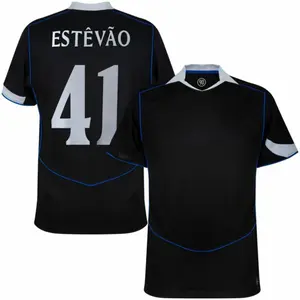 Black Color CHE Estevao 3rd Soccer Jersey, CHE Estevao Black Short Sleeve 3rd Edition Soccer Shirt