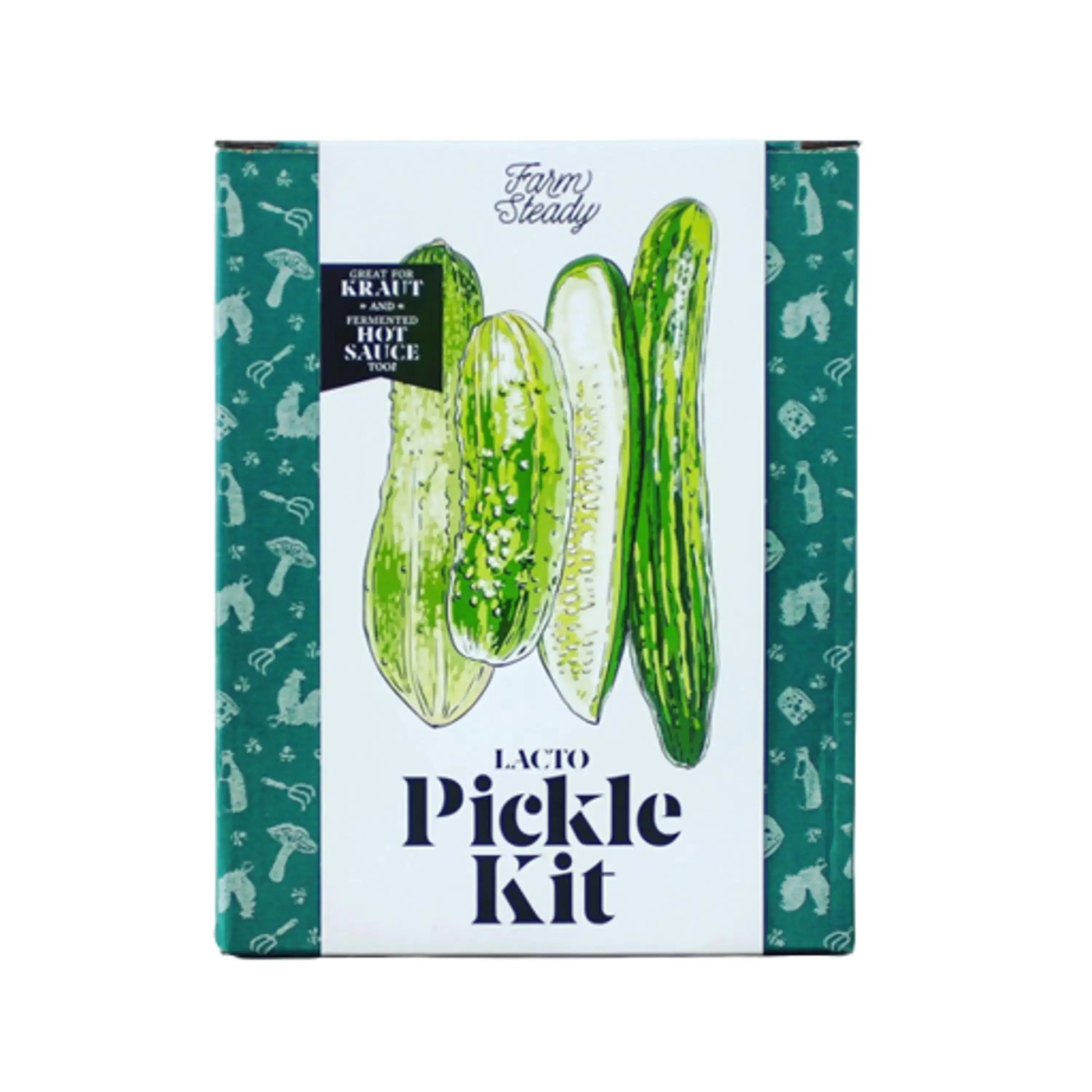 FarmSteady Lacto-Fermented Pickle Making Kit - Specialty Kitchen Utensils for Pickling and Preserving