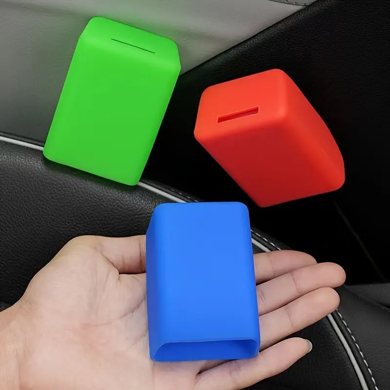 1PC Car seat belt socket cover Universal car seat belt base protective cover Decorative dustproof silicone car use Car Seat Attachment