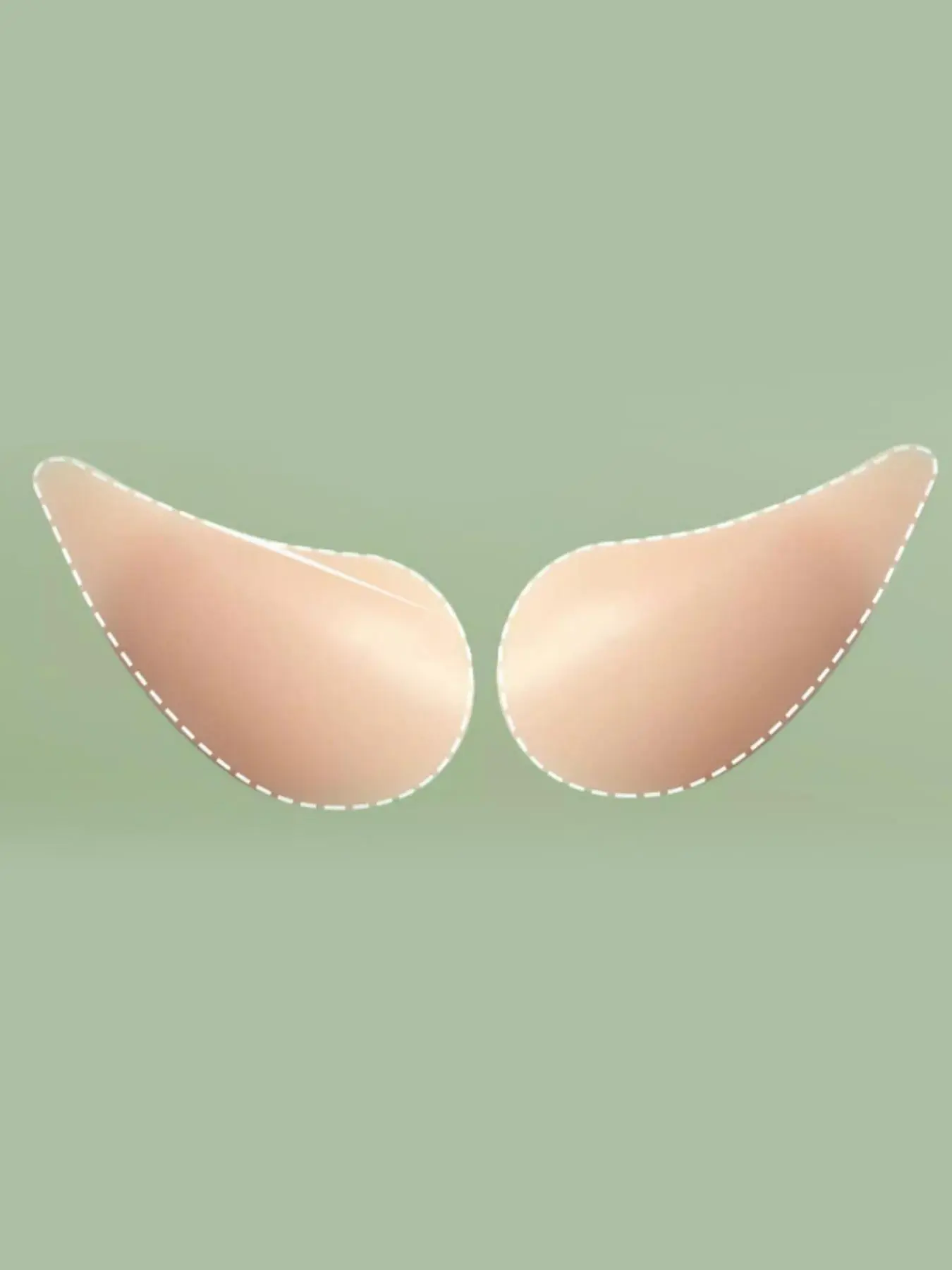 Hidden Strap Sticky Bra, Sexy Push-Up Fitted Balconette, Buckleless Three-Quarter Cup, Non-Sensitive, All Seasons, Deep V Wedding Invisible Bra for Big Bust