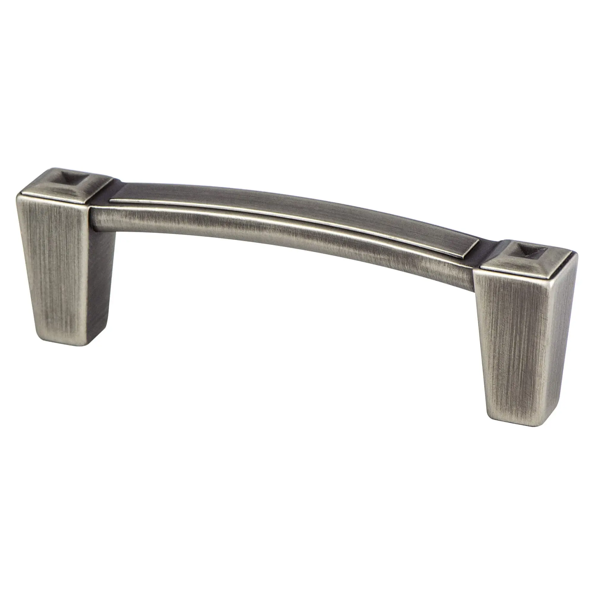 Berenson 4001-1VTN-P Classic Metal Door Pull, 3 in. CC Connections, 1-1/8 in., Vintage Nickel, Transitional Design