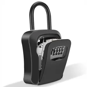 Key Lock Box for Outside-Combination Lock Box House Key-Portable/Wall Mounted,summervibes
