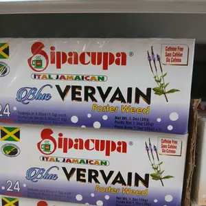 Jamaican Blue Vervain Herbal Tea (24 Bags) | Traditional Caribbean Bush Tea | Caffeine Free