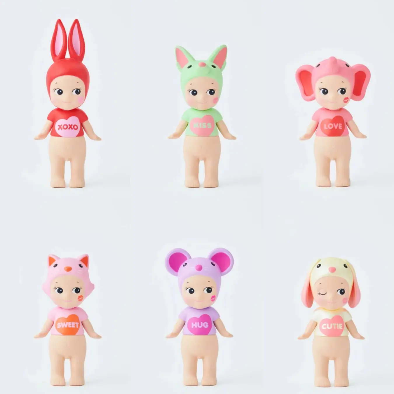 Sonny Angel Kiss Kiss Series Mini Figure Charm Blind Box | Mystery Collectible Keychain | Kawaii Anime Charm | Sealed Surprise Box