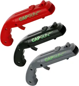 Creative Gun-Shaped Bottle Opener with Cap Opener, Fun Shooting Design Bottle Opener, Ideal for Family Gatherings, Parties, Bar Games, Outdoor BBQs, Cool Gift for Birthday, Christmas & Father’s Day Home Bar Accessories Sturdy