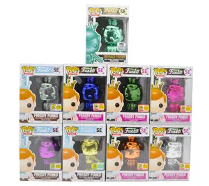 Set of 9 Chrome Freddy Funkos including Gold /24