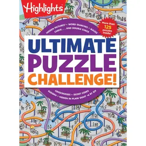 Ultimate Puzzle Challenge!: 125+ Brain Puzzles for Kids, Hidden Pictures, Mazes, Sudoku, Word Searches, Logic Puzzles and More, Kids Activity Book for -- Highlights - Paperback
