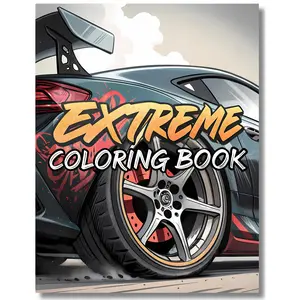 Extreme Cars Coloring Book: High-Speed Coloring Adventure with Supercars, Hypercars, and Exotic Machines for Kids & Teens (Ages 6-18) COLORSTROLOGY Art great idea special edition print tiktok shop books gifted