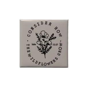 Consider How the Wildflowers Grow 2x2 Magnet
