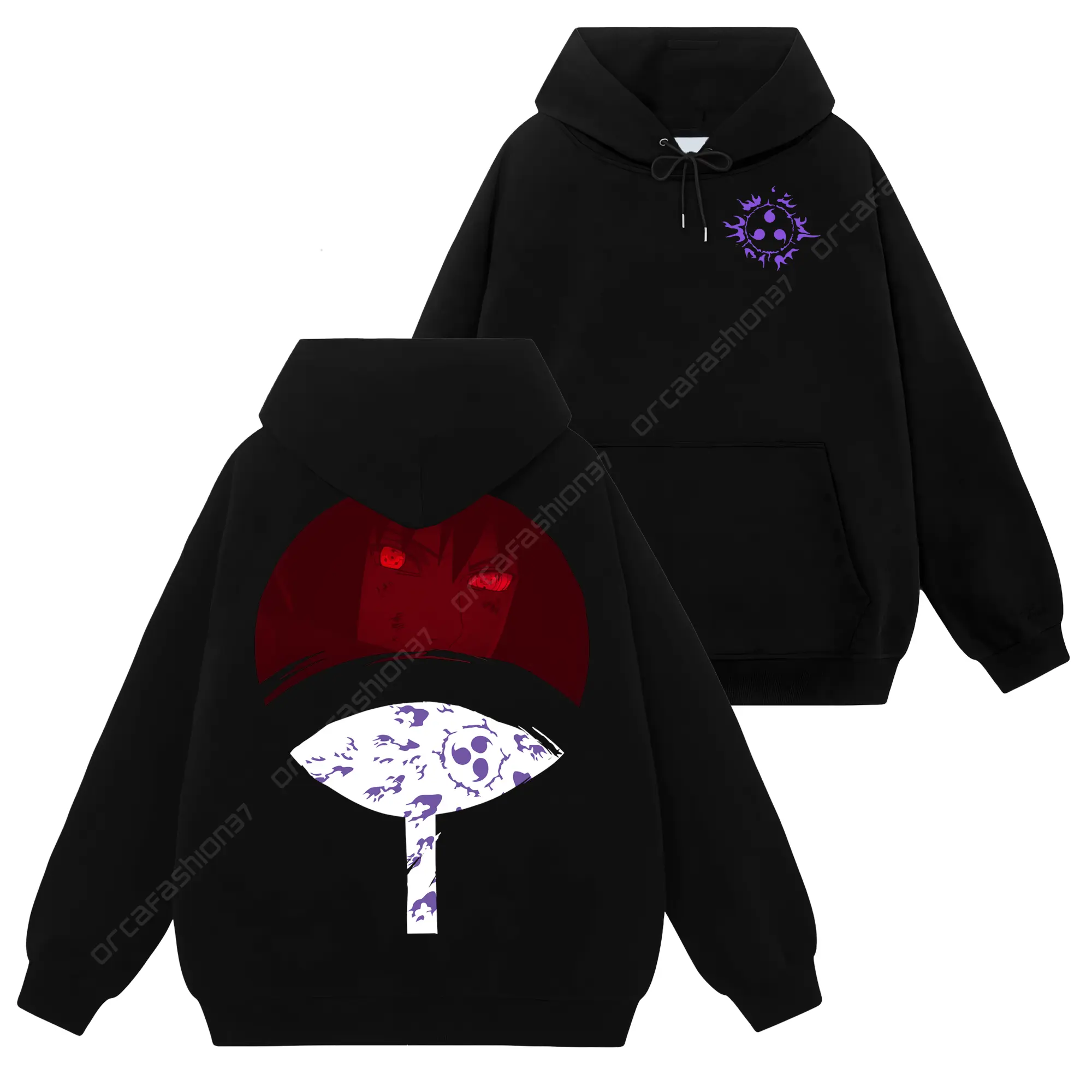 [Uchiha Fashion] Limited Uchiha Sasuke - Naruto Shippuden #12 Hoodie T-Shirt Sweatshirt, Retro Vintage Unisex Graphic 90s Cotton, Gift For Wibu, Anime Manga Y2K Streetwear
