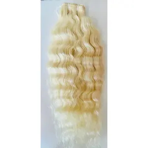 Blonde Curly Weft