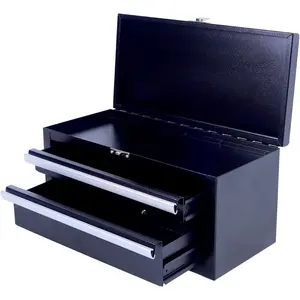 Mini Tool Box with Drawers - Small Tool Box, Top Tool Chest for,Multi-Purpose Case Organizer (Black01)