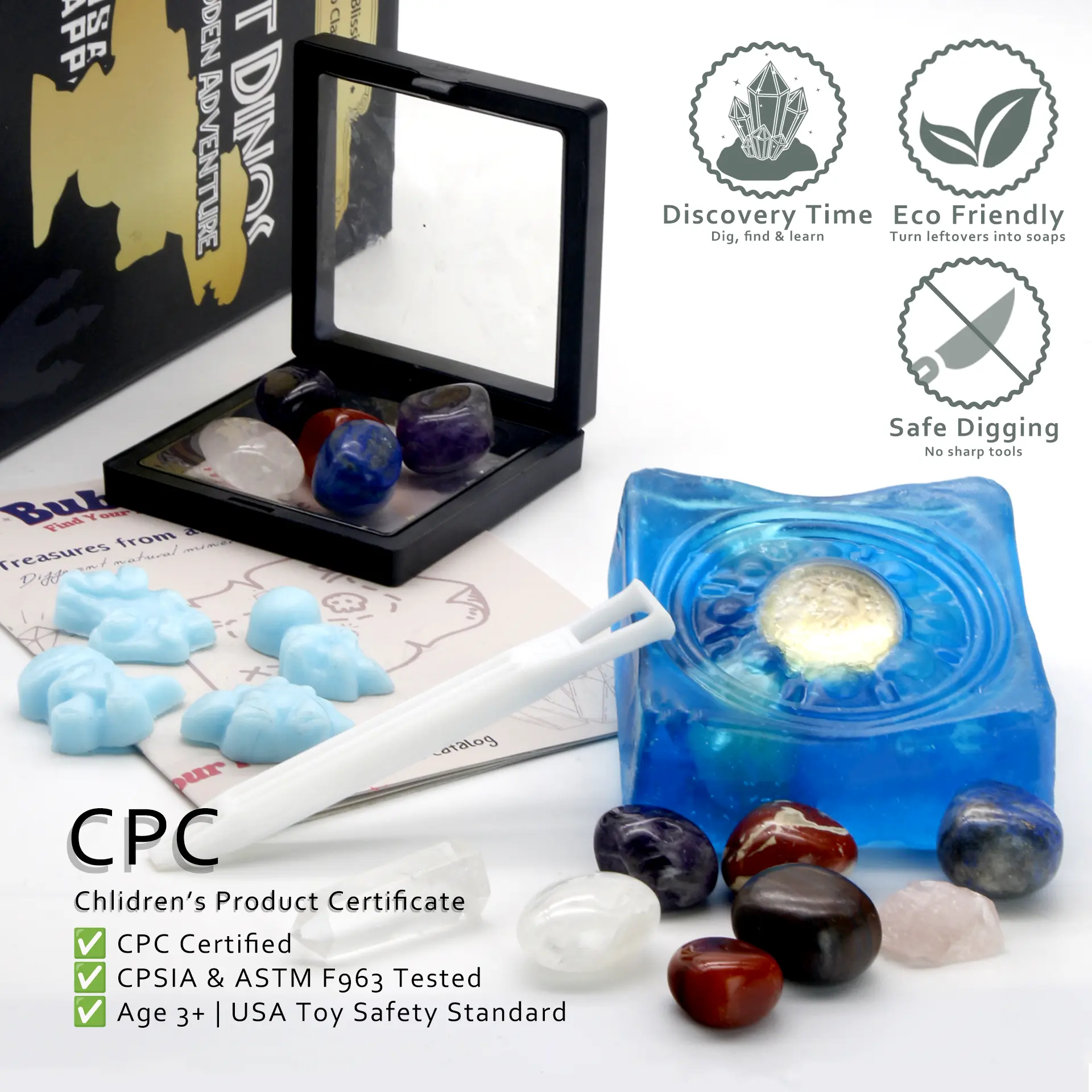 Cosmic Energy Kit – STEM Educational Toy with Glow-in-the-Dark Crystals & Gems for Kids Ages 5+