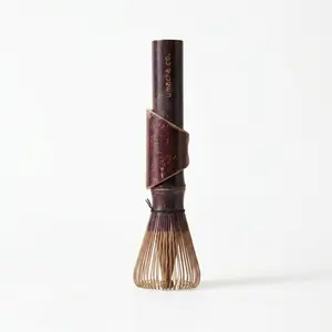 Umacha Co. Pure Purple Bamboo Matcha Whisk - Long Handle Chasen for Modern Mugs & Deep Bowls - Handcrafted Natural Bamboo Whisk for Perfect Froth & Wellness Ritual