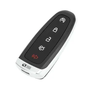 Key Shell Case Keyless Entry Remote Key Fob Replacement Case for Ford Explorer 2011-2015 for Ford Focus 2012-2018 5 Buttons M3N5WY8609