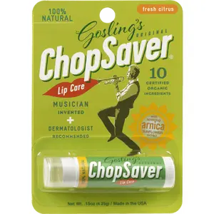 Gosling's Original ChopSaver 100% Natural Lip Treatment with plant-based (natural and organic) ingredients & Fresh Citrus Scent