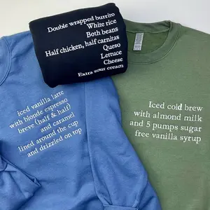 Custom Coffee Order Crewnecks