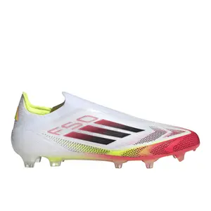 adidas Mens F50 Elite Laceless Firm Ground Soccer Cleats  - White