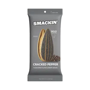 Cracked Pepper Sunflower Seed Sampler Pack, 6 Total 1.5 Ounce Single Serve Bags