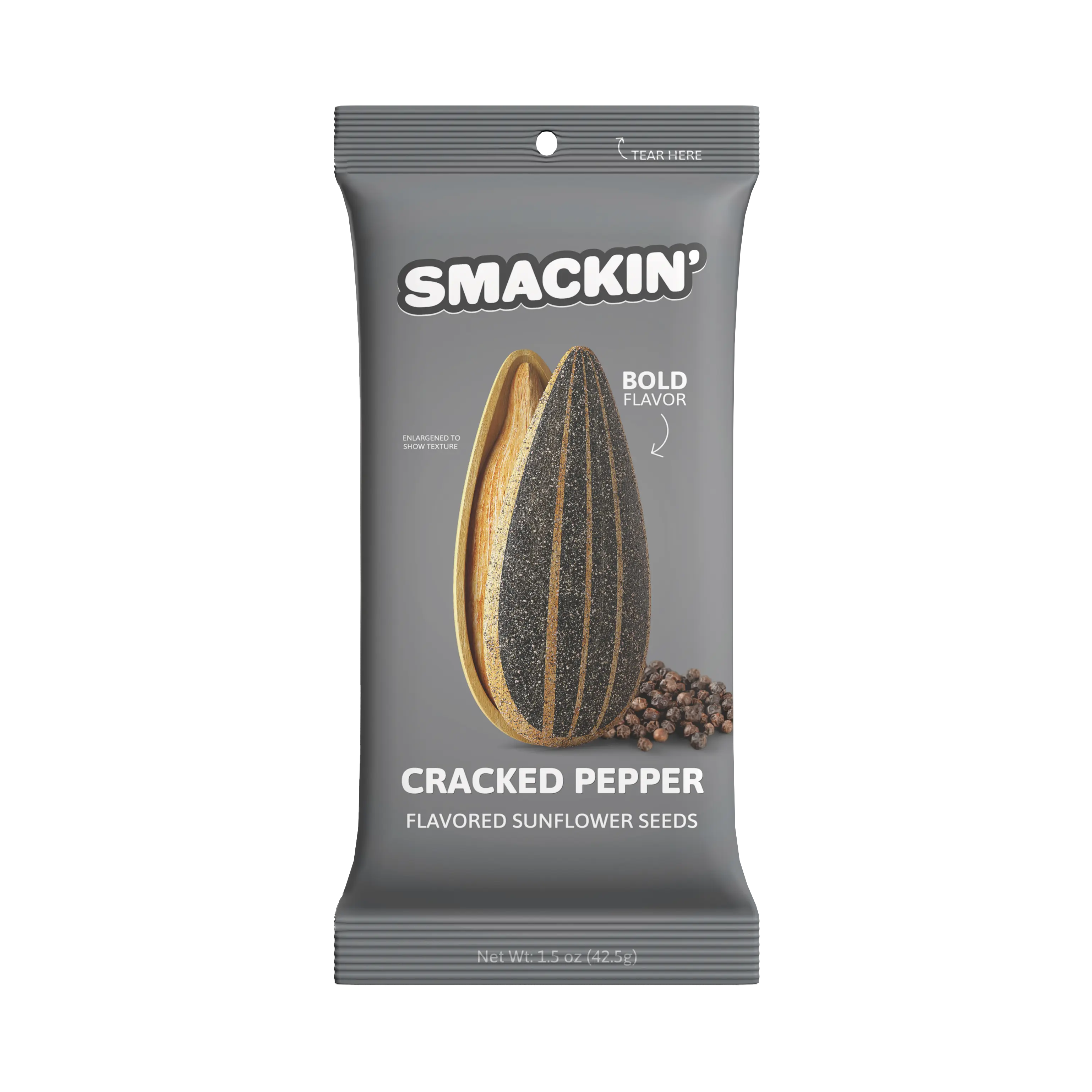 Cracked Pepper Sunflower Seed Sampler Pack, 6 Total 1.5 Ounce Single Serve Bags