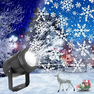 270 °   Christmas Snowflake Projector Light Snowfall Party Garden Decoration Lamp