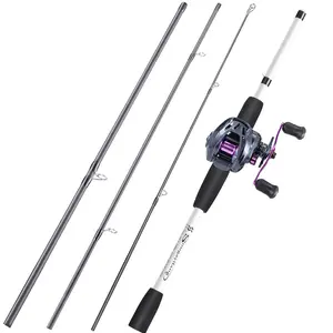 Sougayilang Fishing Rod Set - 7.2:1 High-Speed Gear Ratio Casting Reel, Summer Outdoor Leisure Tackle, Essential Sports Supplies,summervibes