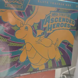 Discover the Pokémon TCG Mega Evolutio Ascended heroes ELITE TRAINER BOX (9 BOOSTER PACKS INSIDE) dragonite!