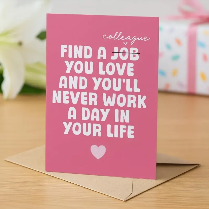 1pc  Funny Valentine's Card, Colleague Valentine's Card, Cute Valentines Card, Galentines Card, Friend Valentines Card, Positive Message Card