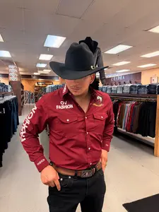 Mens OV Fashion Maroon w/White Letters