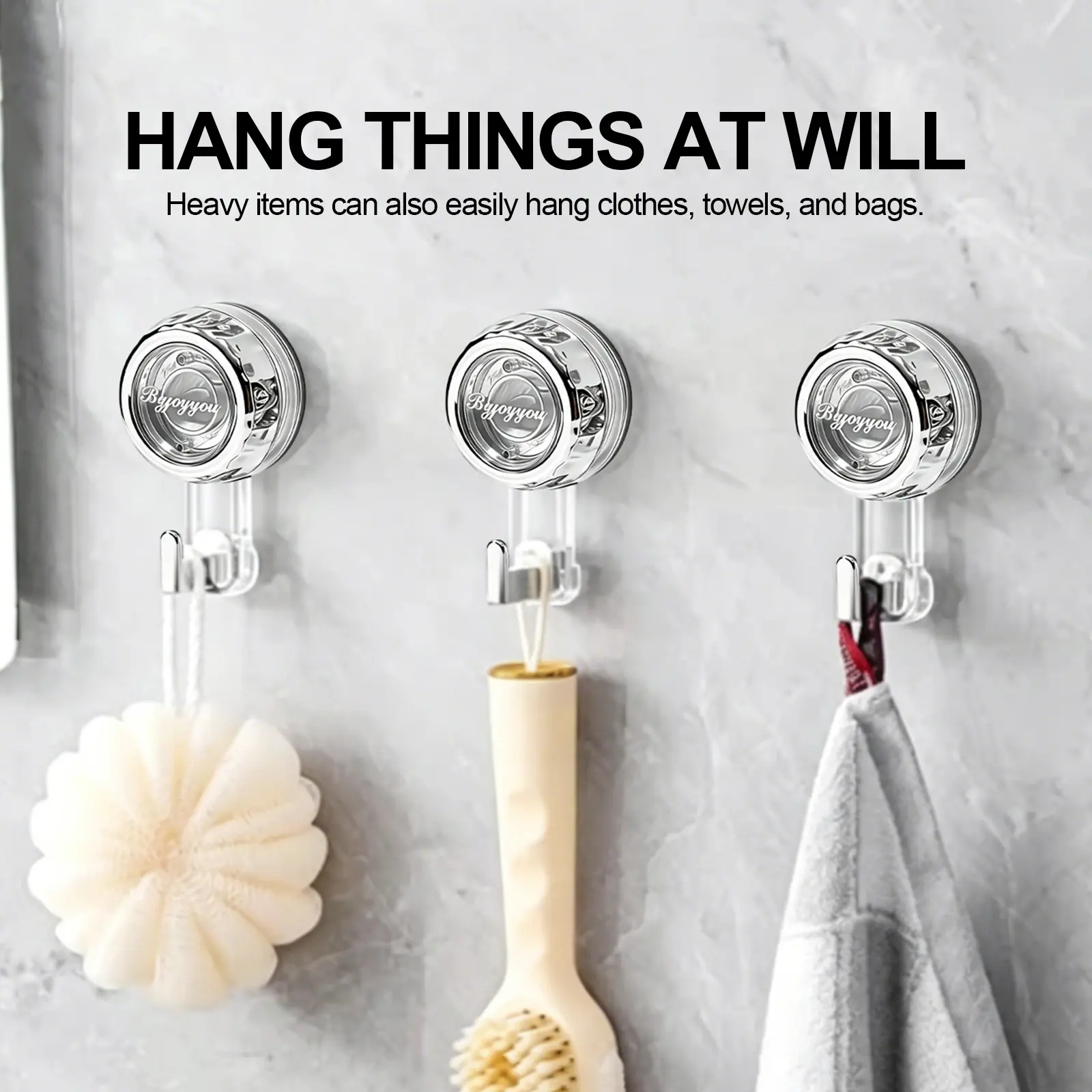 【Back to School】Heavy Duty Suction Cup Hooks-Strongest Suction Hanger for Heavy Wreaths,Shower,Window & Glass Door,Heavy Load Wall, Waterproof Outdoor Bathroom Hanging,Removable No Drilling Glass Suction Hooks