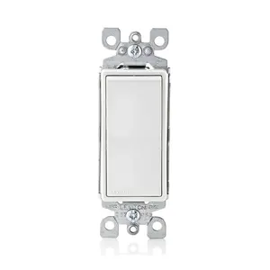 Leviton 15 Amp Decora Rocker 3-Way AC Quiet Switch, Grounding Leviton 15 Amp Decora Rocker 3-Way AC Quiet Switch, Grounding