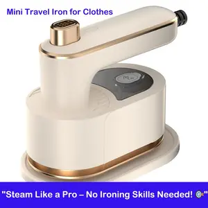Mini Travel Iron for Clothes, Portable Handheld Iron Steam with Dry And Wet Ironing for Home Business Clothing(50ml Water,40W)