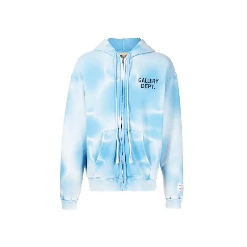 Gallery Dept. Sun Faded Zip Up Hoodie Blue (men) by StockX