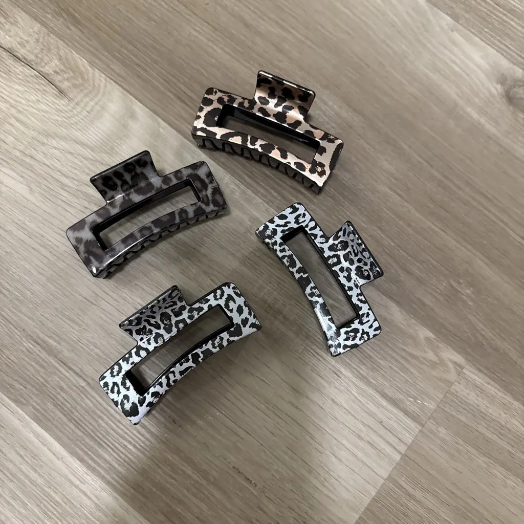 Cheetah Hair Clips