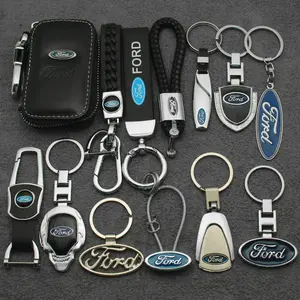 Ford Mustang Fox Edge Fusion Mondeo Keychain, Car Logo Keyring for Ford Models, Durable Automotive Accessory