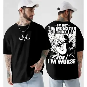 Dragon ball T-shirts - Majin Vegeta Is Here (I Am Not Monster) T-shirtmen gifts, graphic tees