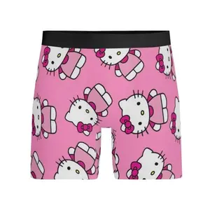 Hello Kitty Men‘s Underwear - Sanrio Boxer Briefs, Cotton Novelty Valentine‘s Day Gift for Boyfriend, Funny Present