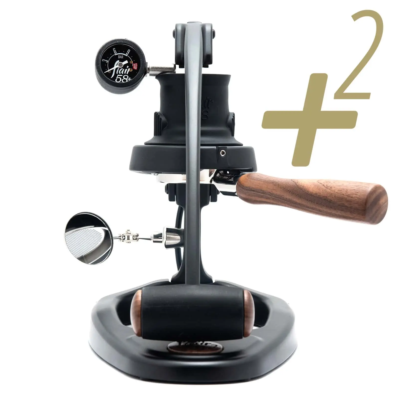 Flair 58 Plus 2 Manual Espresso Machine - Professional Quality, Seamless Control, Compact Design, Preheat System, Easy Use, Perfect for Home & Travel