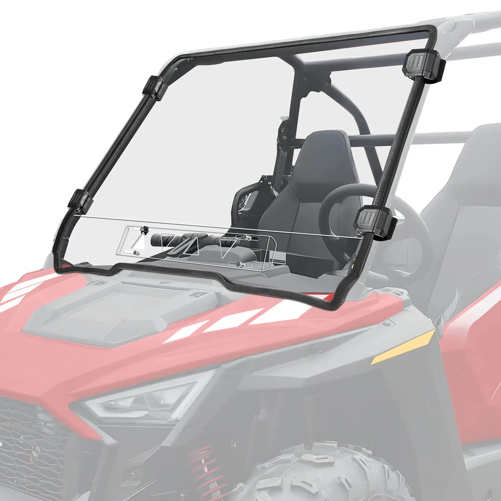 Polaris RZR 200 Vented Windshield